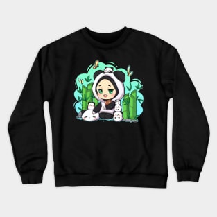 Panda-chan, will soon be available as totebag as well Crewneck Sweatshirt